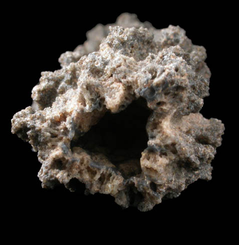 Fulgurite (fused sand caused by lightning strike) from Sahara Desert, Morocco