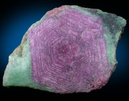 Corundum var. Ruby in Zoisite from Arusha, Tanzania