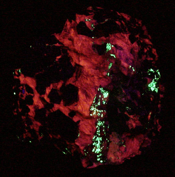 Franklinite, Zincite, Calcite, Willemite from Franklin, Sussex County, New Jersey (Type Locality for Franklinite and Zincite)