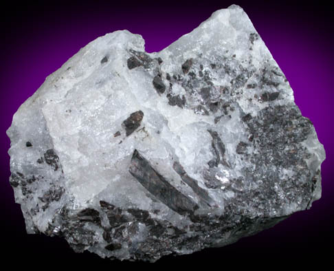 Hübnerite in Quartz from Tungsten Queen Mine, Hamme District, Vance County, North Carolina