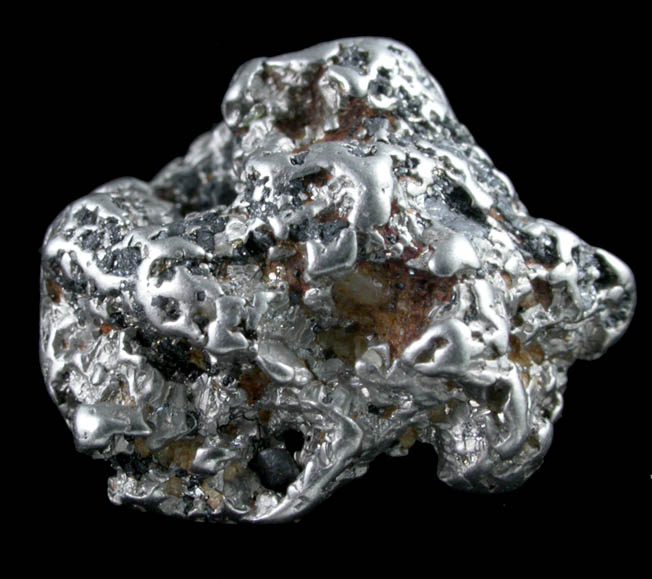 Platinum (waterworn crystallized nugget) from Konder Massif, Aldan Shield, Ayan-Maya, Khabarovskiy Kray, Russia