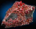 Vanadinite with Calcite from Mibladen, Haute Moulouya Basin, Zeida-Aouli-Mibladen belt, Midelt Province, Morocco