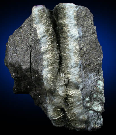 Millerite from Thompson Open Pit Mine, Manitoba, Canada