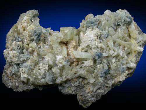 Paravauxite, Vauxite, Metavauxite from Siglo XX Mine, Llallagua, Bustillos Province, Potosi Department, Bolivia (Type Locality for Paravauxite, Vauxite, Metavauxite)