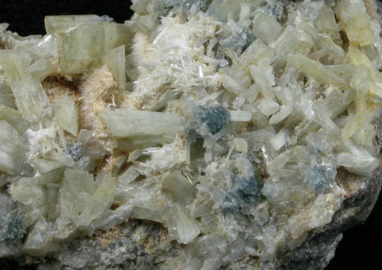 Paravauxite, Vauxite, Metavauxite from Siglo XX Mine, Llallagua, Bustillos Province, Potosi Department, Bolivia (Type Locality for Paravauxite, Vauxite, Metavauxite)