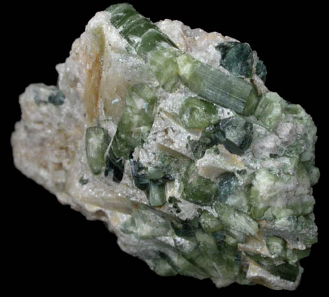 Elbaite Tourmaline in Cookeite from Mount Mica Quarry, Paris, Oxford County, Maine (Type Locality for Cookeite)