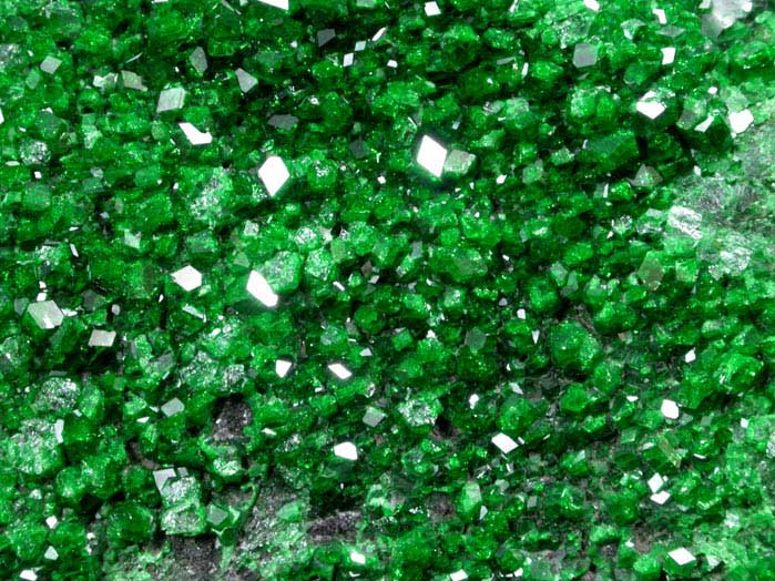 Uvarovite Garnet from Saranovskoye Mine, Sarany, Permskaya Oblast', Ural Mountains, Russia (Type Locality for Uvarovite)