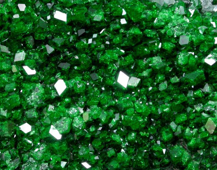 Uvarovite Garnet from Saranovskoye Mine, Sarany, Permskaya Oblast', Ural Mountains, Russia (Type Locality for Uvarovite)