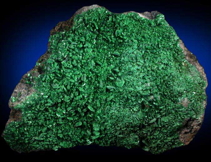 Torbernite from Musonoi Mine, Kolwezi District, Katanga Copperbelt, Lualaba Province, Democratic Republic of the Congo