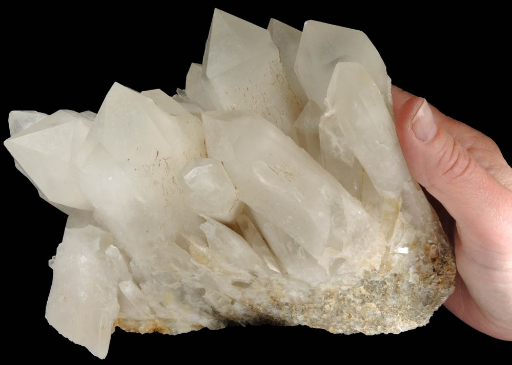 Quartz var. Milky Quartz Crystals from west flank of Long Hill, Haddam, Middlesex County, Connecticut