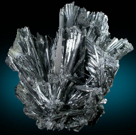 Stibnite from Xikuangshan, 12 km northeast of Lengshuijiang, Hunan Province, China