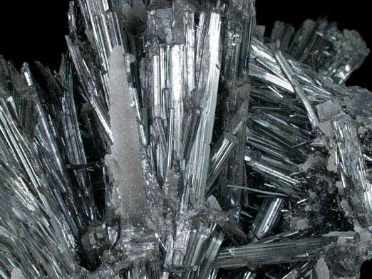 Stibnite from Xikuangshan, 12 km northeast of Lengshuijiang, Hunan Province, China