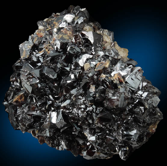 Sphalerite on limestone from Cumberland Mine, Smith County, Tennessee