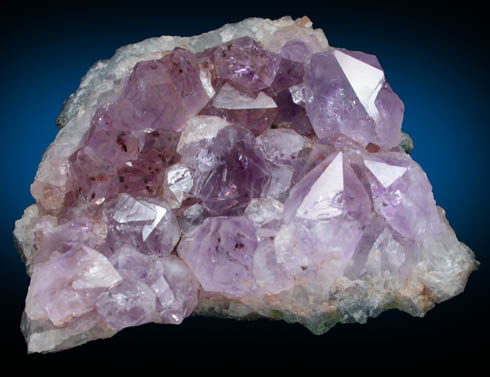 Quartz var. Amethyst with Goethite inclusions from Rio Grande do Sul, Brazil