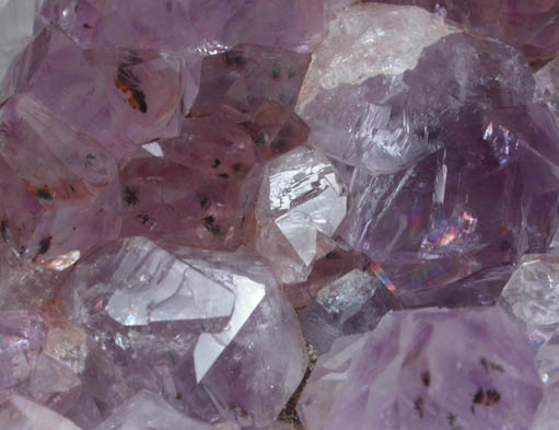 Quartz var. Amethyst with Goethite inclusions from Rio Grande do Sul, Brazil