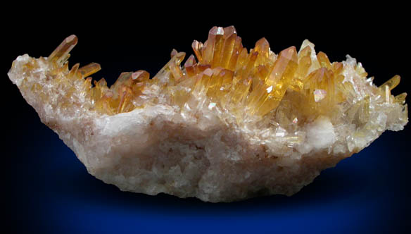 Quartz with Limonite coating from Quartz Ridge, Nottingham, Rockingham County, New Hampshire