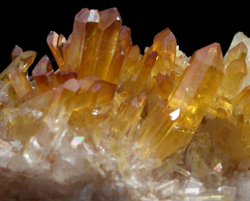 Quartz with Limonite coating from Quartz Ridge, Nottingham, Rockingham County, New Hampshire