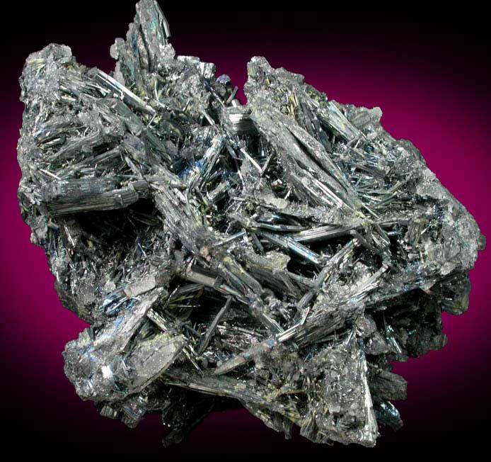 Stibnite from Xikuangshan, 12 km northeast of Lengshuijiang, Hunan Province, China