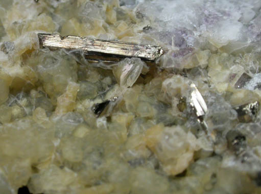 Calaverite with Fluorite from Cripple Creek District, Teller County, Colorado