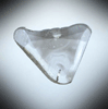 Diamond (0.73 carat polished slice with sector-zoned inclusions) from Zimbabwe