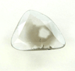 Diamond (0.31 carat polished slice with sector-zoned inclusions) from Zimbabwe