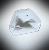 Diamond (0.27 carat polished slice with sector-zoned inclusions) from Zimbabwe