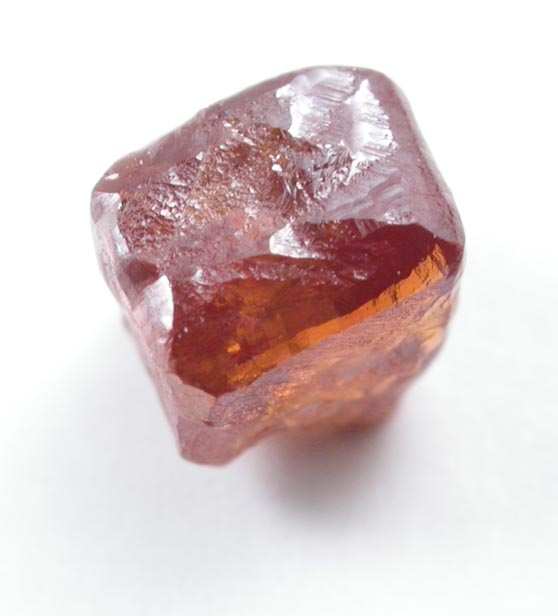 Diamond (0.94 carat fancy orange-brown cubic crystal) from Zvishavane, Zimbabwe