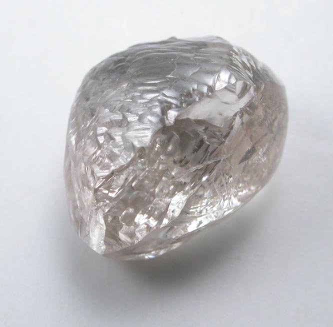 Diamond (2.89 carat gem-grade cuttable sherry-colored complex crystal) from Argyle Mine, Kimberley, Western Australia, Australia