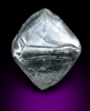 Diamond (2.10 carat pale-gray octahedral crystal) from Jwaneng Mine, Naledi River Valley, Botswana