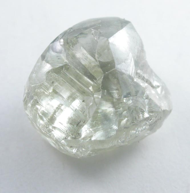 Diamond (1.85 carat cuttable yellow-gray complex crystal) from Jwaneng Mine, Naledi River Valley, Botswana