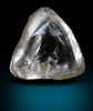 Diamond (2.67 carat pale light-brown macle, twinned crystal) from Jwaneng Mine, Naledi River Valley, Botswana