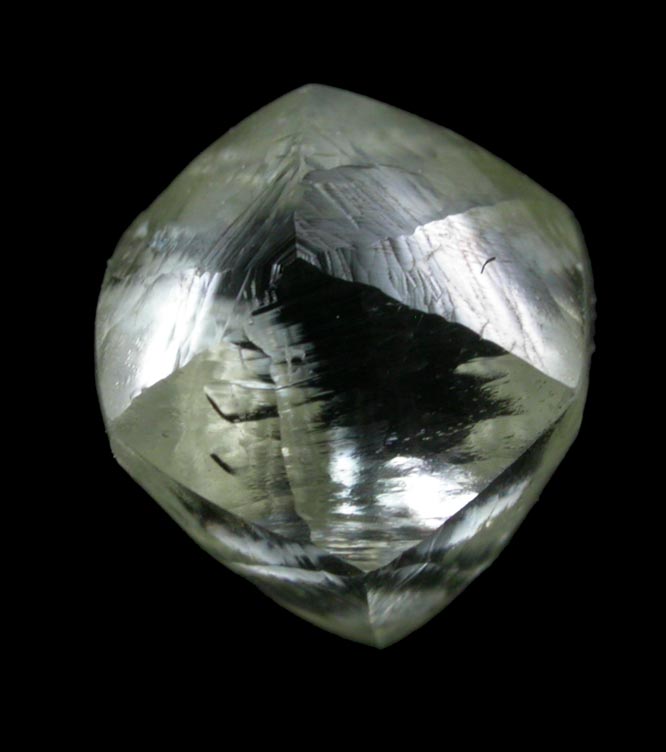 Diamond (1.74 carat cuttable yellow dodecahedral crystal) from Catoca Mine, Lunda Norte, Angola