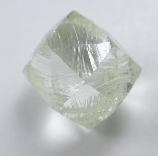 Diamond (1.75 carat cuttable yellow dodecahedral crystal) from Catoca Mine, Lunda Norte, Angola