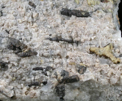 Warwickite with Chondrodite in Franklin Marble from Warwickite locality, Amity, Warwick Township, Orange County, New York (Type Locality for Warwickite)