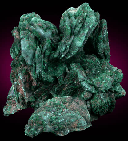 Malachite pseudomorphs after Azurite from Tsumeb Mine, Otavi-Bergland District, Oshikoto, Namibia