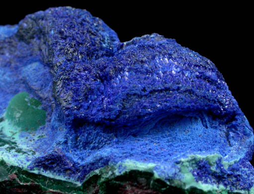 Azurite and Malachite with Chrysocolla from Morenci Mine, Clifton District, Greenlee County, Arizona