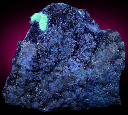 Azurite with Malachite from Morenci Mine, Clifton District, Greenlee County, Arizona