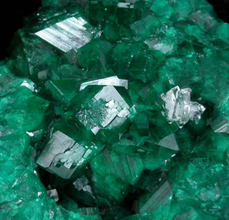 Dioptase with Quartz from Mindouli, Kindanba District, Pool Department, Republic of Congo