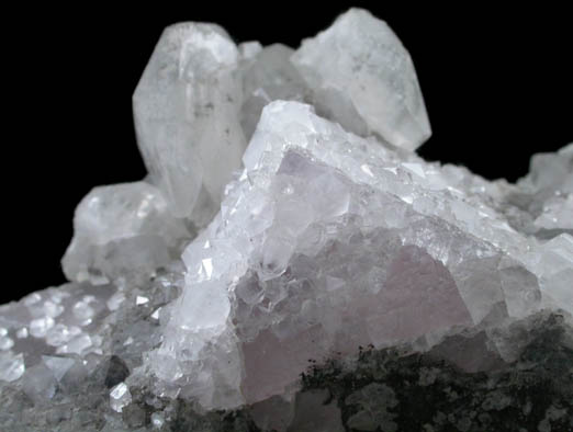Fluorite with Calcite and Quartz from Weardale, County Durham, England