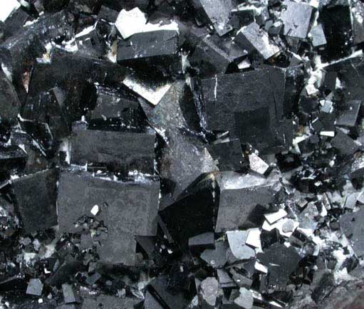 Magnetite (rare cubic and tetrahexahedral crystal form) from ZCA Mine No. 4, Fowler Ore Body, 2500' Level, Balmat, St. Lawrence County, New York