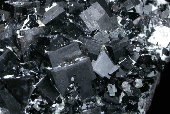 Magnetite (rare cubic and tetrahexahedral crystal form) from ZCA Mine No. 4, Fowler Ore Body, 2500' Level, Balmat, St. Lawrence County, New York