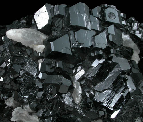 Schorl Tourmaline with Quartz from Governador Valadares, Minas Gerais, Brazil