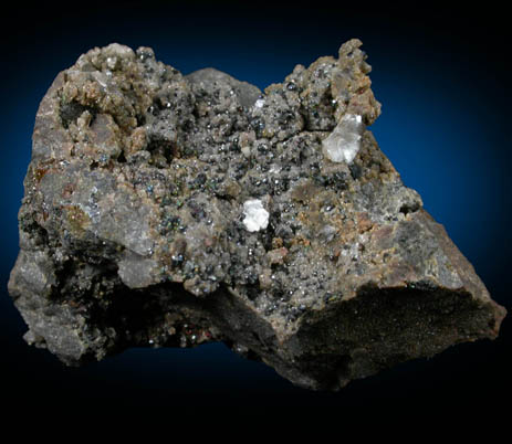 Tennantite on Siderite with Nacrite from Dresser Industries Quarry, Walton, Nova Scotia, Canada