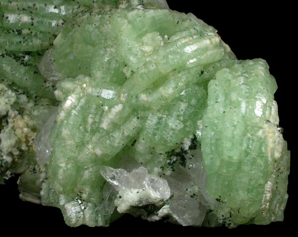 Prehnite, Quartz, Epidote from Djebel Melh, Bou Arfa, Figuig, Oriental Region, Morocco