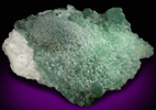 Prehnite over Thaumasite with Apophyllite and Actinolite var. Byssolite from Fairfax Quarry, 6.4 km west of Centreville, Fairfax County, Virginia