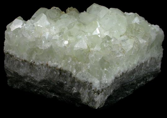 Datolite over Quartz from Roncari Quarry, East Granby, Hartford County, Connecticut