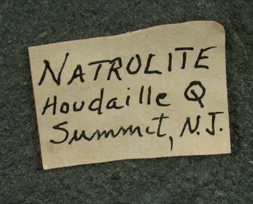 Natrolite from Houdaille Quarry, Summit, Union County, New Jersey