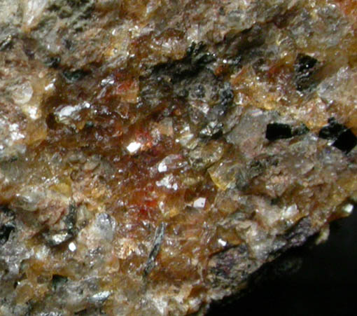 Chabazite var. Haydenite, Biotite, Heulandite var. Beaumontite from Little Falls, near Monkton, 33 km north of Baltimore, Baltimore County, Maryland