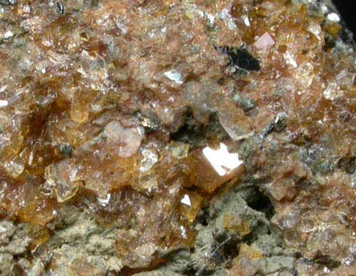 Chabazite var. Haydenite, Biotite, Heulandite var. Beaumontite from Little Falls, near Monkton, 33 km north of Baltimore, Baltimore County, Maryland