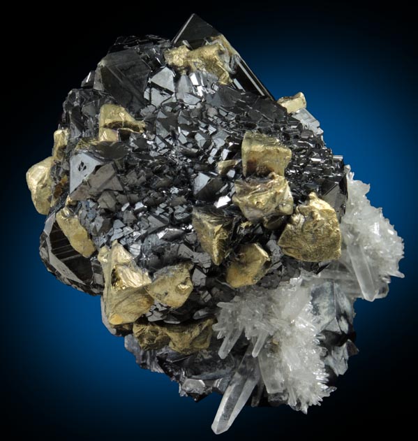 Sphalerite, Chalcopyrite, Galena, Quartz from Trepca District, 10 km east of Kosozska Mitrovica, Kosovo